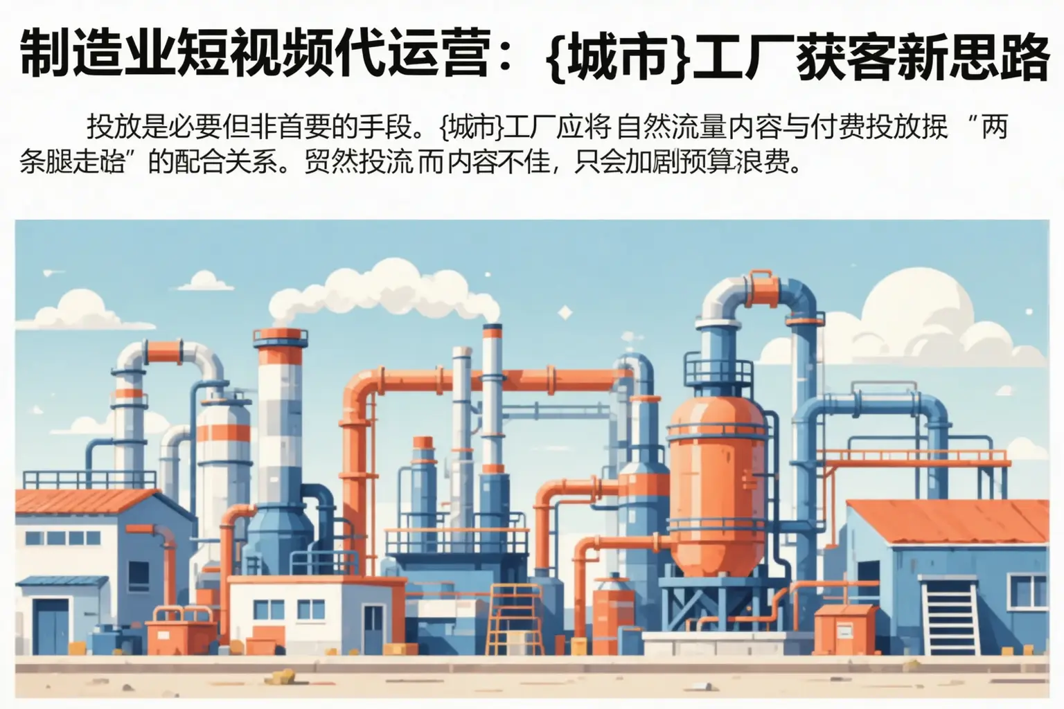 制造业短视频代运营:昭通工厂获客新思路