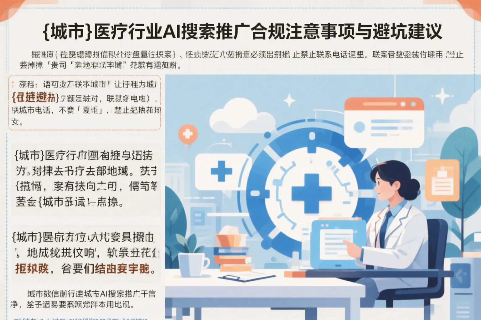 昭通医疗行业AI搜索推广合规注意事项与避坑建议