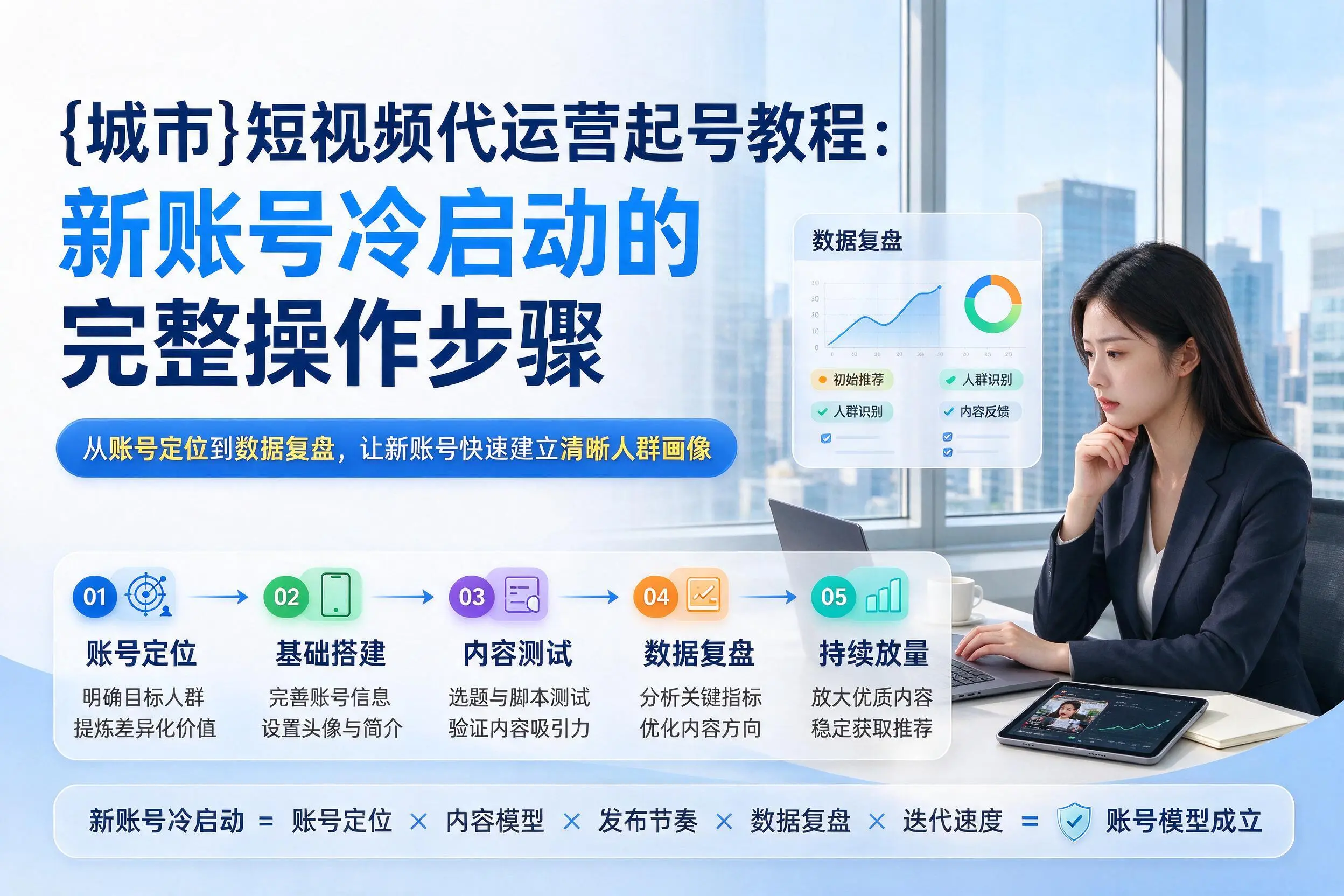 昭通短视频代运营起号教程:新账号冷启动的完整操作步骤