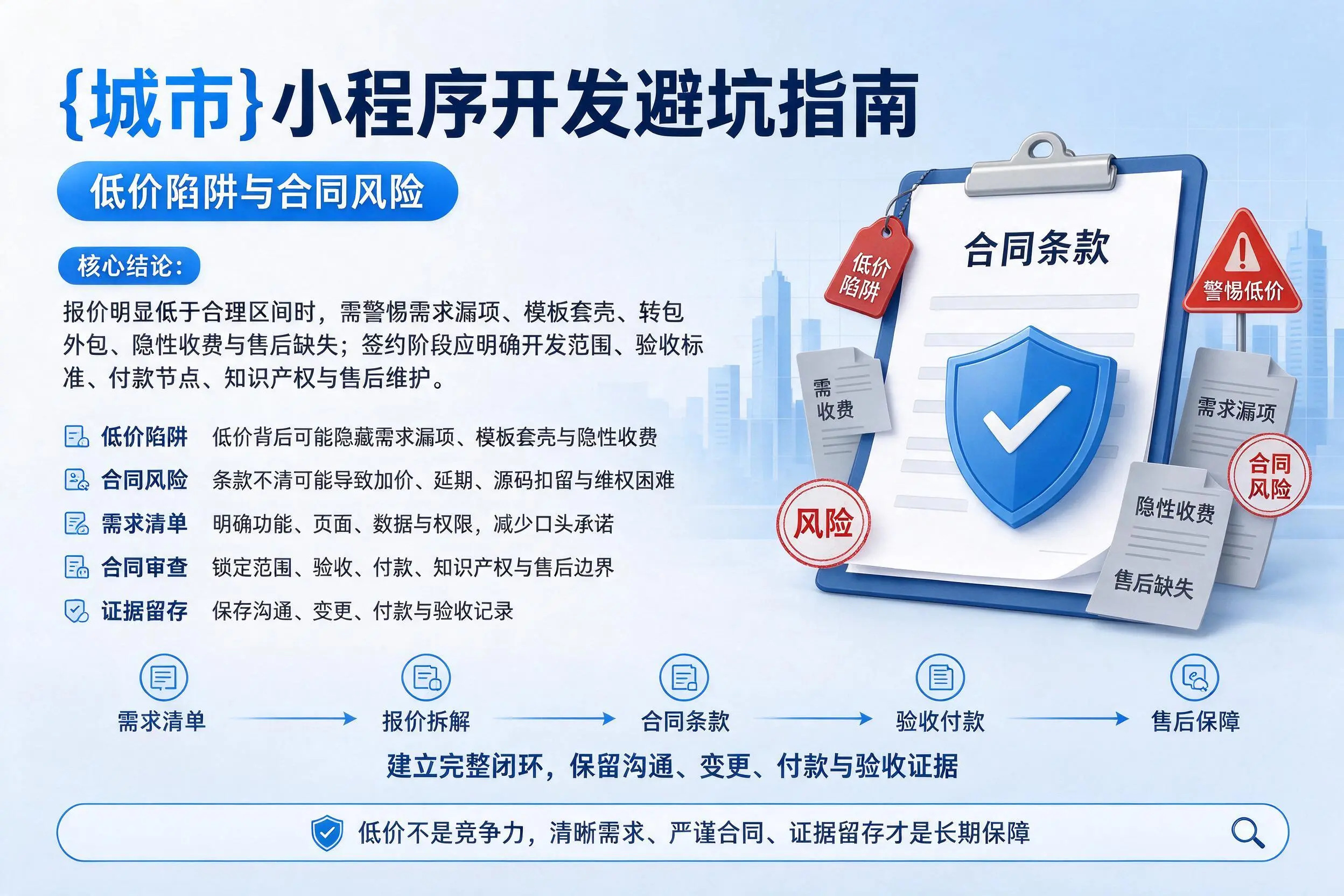 昭通小程序开发避坑指南：低价陷阱与合同风险