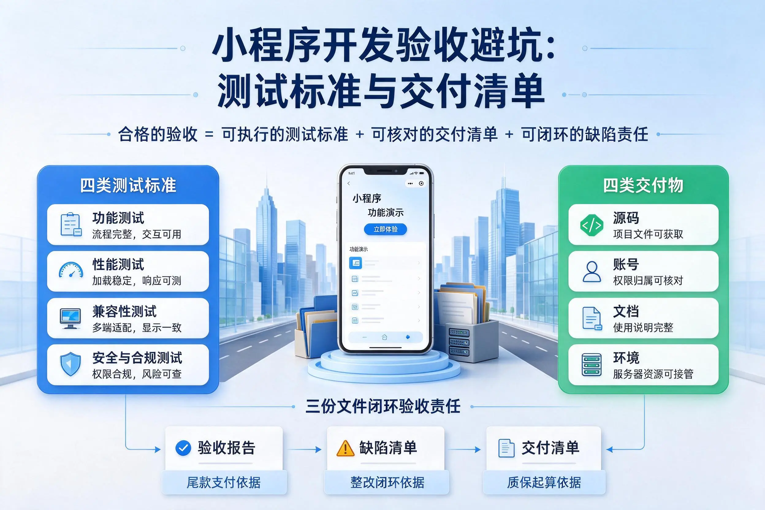 昭通小程序开发验收避坑：测试标准与交付清单