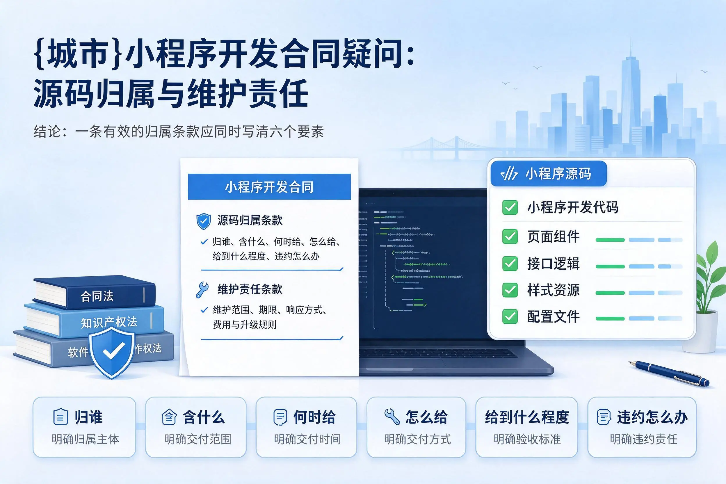 昭通小程序开发合同疑问:源码归属与维护责任