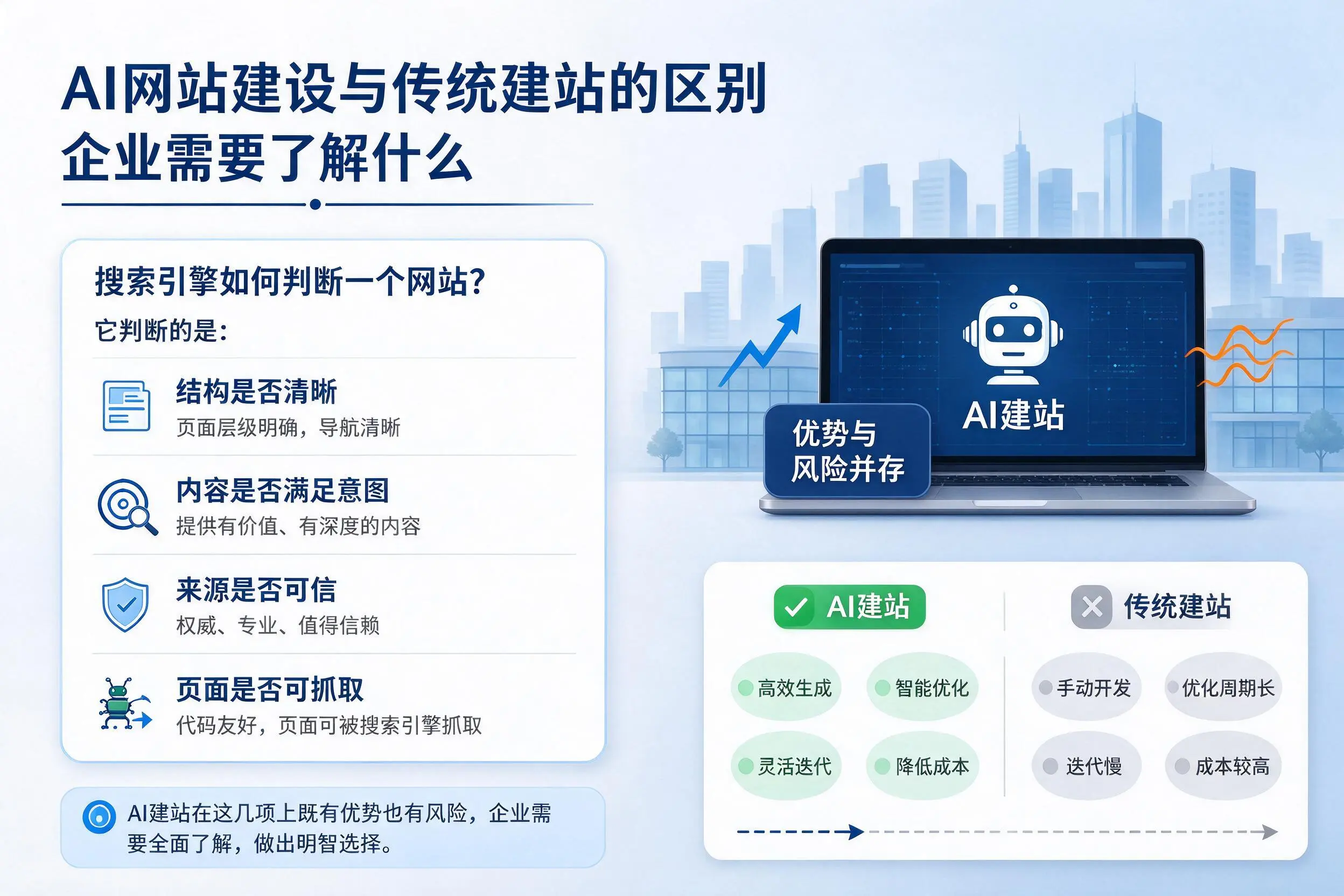 AI网站建设与传统建站的区别,昭通企业需要了解什么