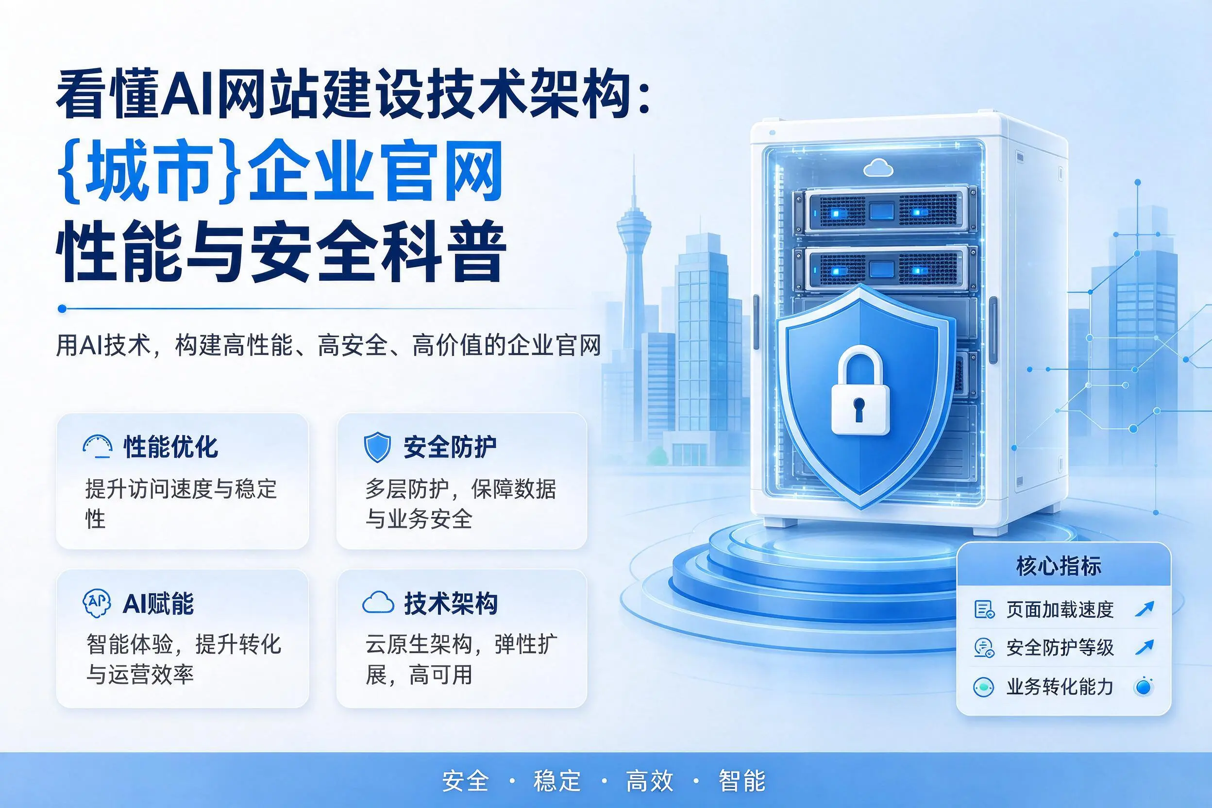 看懂AI网站建设技术架构:昭通企业官网性能与安全科普
