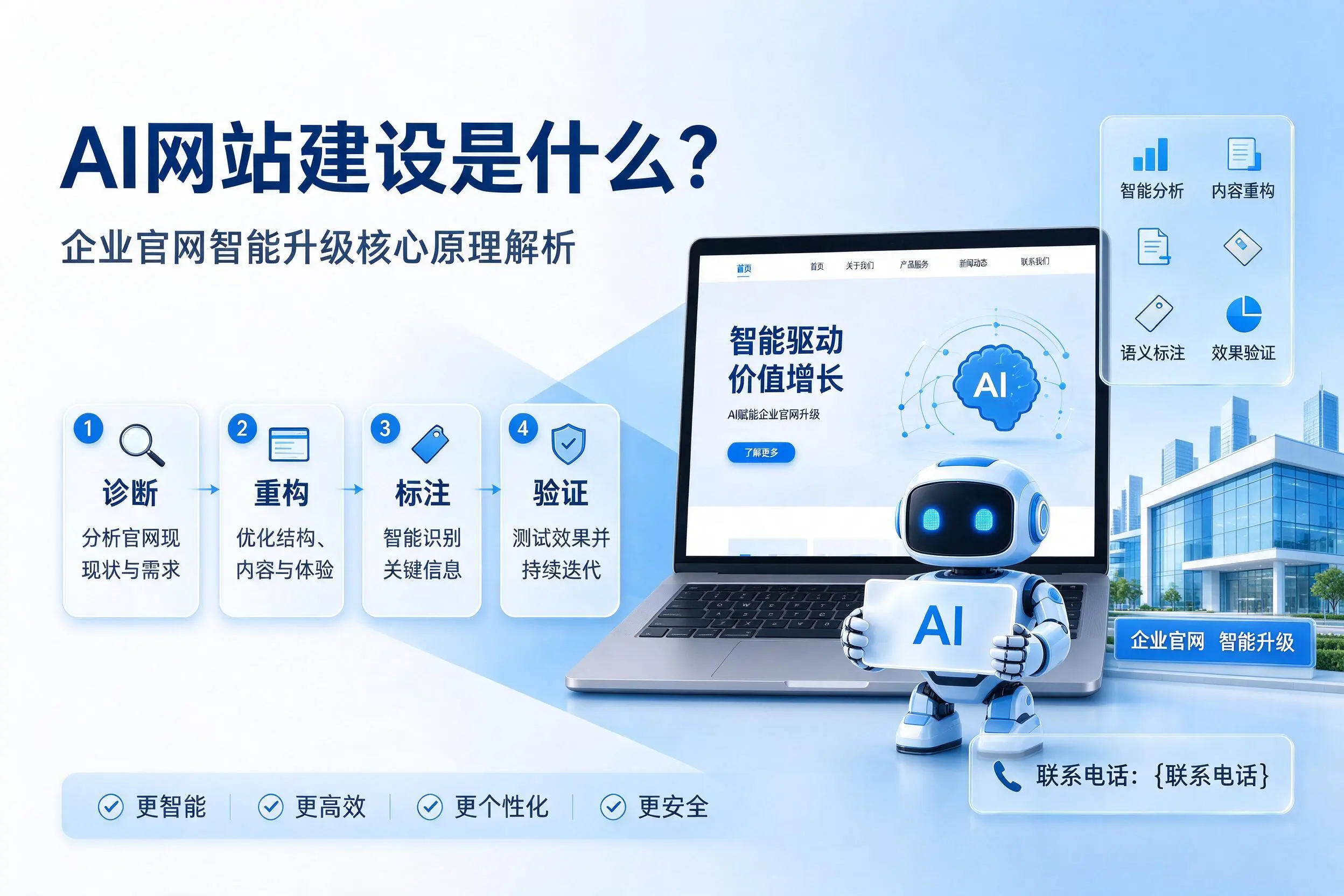 AI网站建设是什么?昭通企业官网智能升级核心原理解析