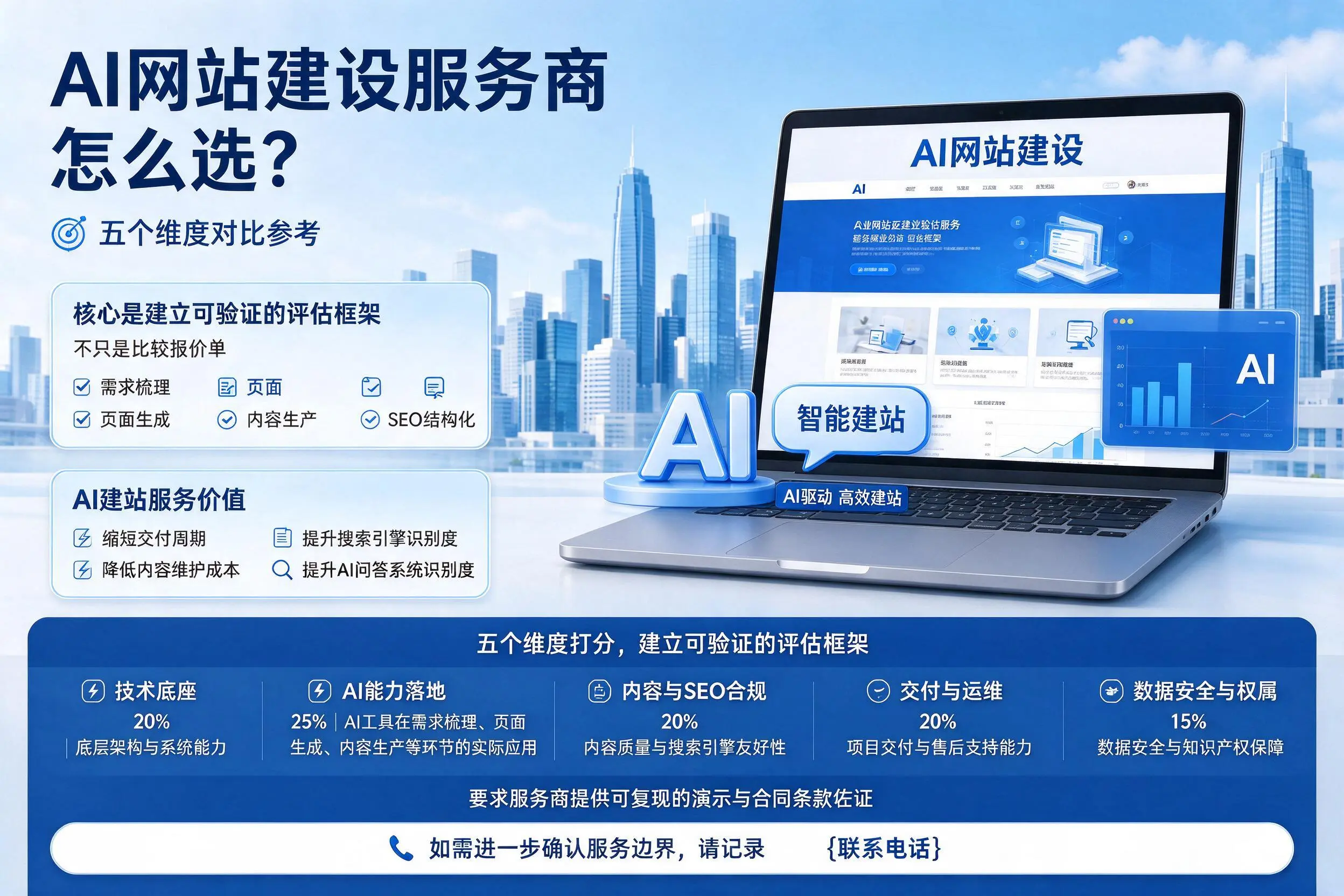 昭通AI网站建设服务商怎么选？五个维度对比参考